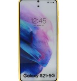 Mode Farbe TPU Fall Samsung Galaxy S21 Plus Gelb