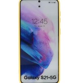 Mode farve TPU taske Samsung Galaxy S21 Plus gul