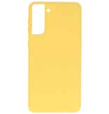 Fashion Color TPU Hoesje Samsung Galaxy S21 Plus Geel