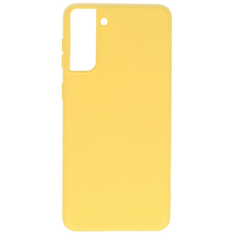 Coque en TPU Fashion Color Samsung Galaxy S21 Plus Jaune