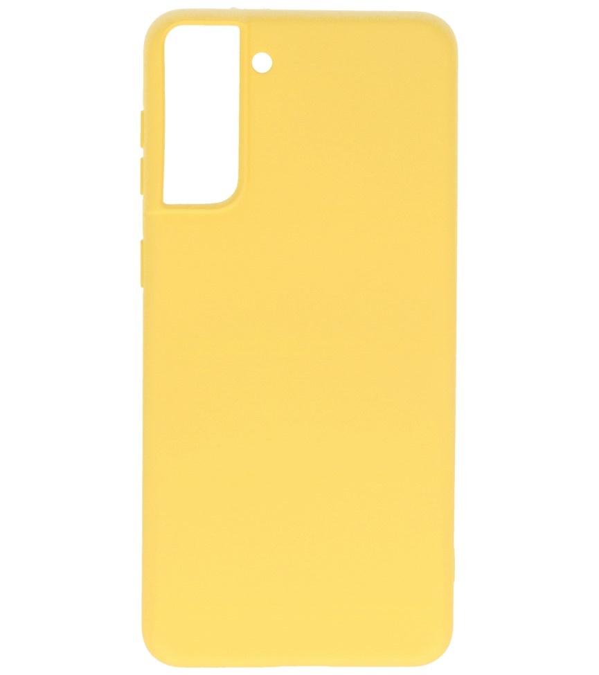 Fashion Color TPU Case Samsung Galaxy S21 Plus Yellow