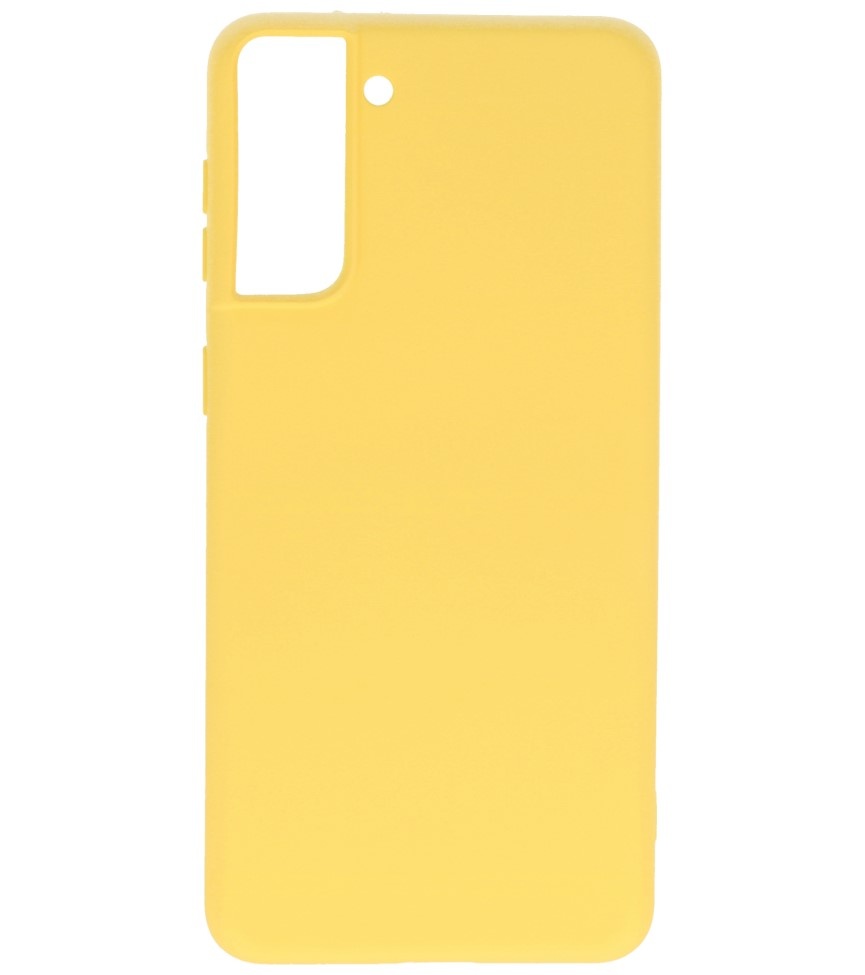 Mode Farbe TPU Fall Samsung Galaxy S21 Plus Gelb