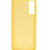 Coque en TPU Fashion Color Samsung Galaxy S21 Plus Jaune