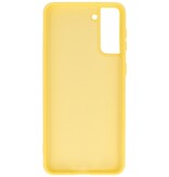 Fashion Color TPU Hoesje Samsung Galaxy S21 Plus Geel