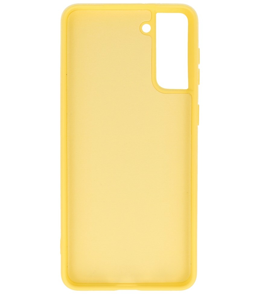 Custodia in TPU color fashion per Samsung Galaxy S21 Plus gialla