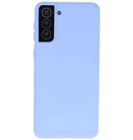 Carcasa De TPU De Color De Moda Gruesa De 2.0mm Para Samsung Galaxy S21 Plus Púrpura