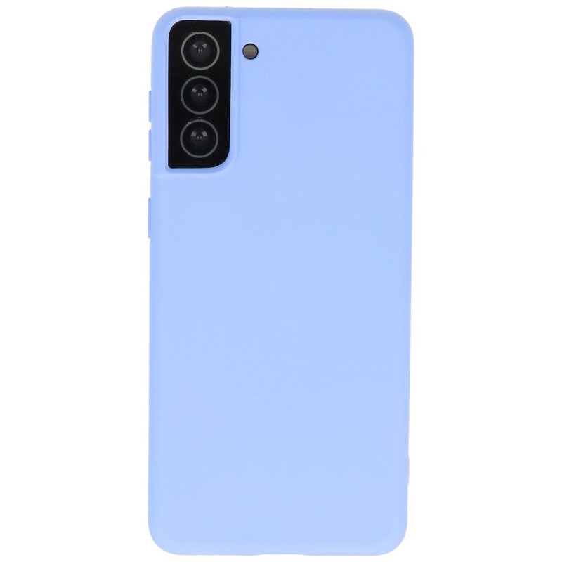 Coque en TPU Fashion Color pour Samsung Galaxy S21 Plus Violet