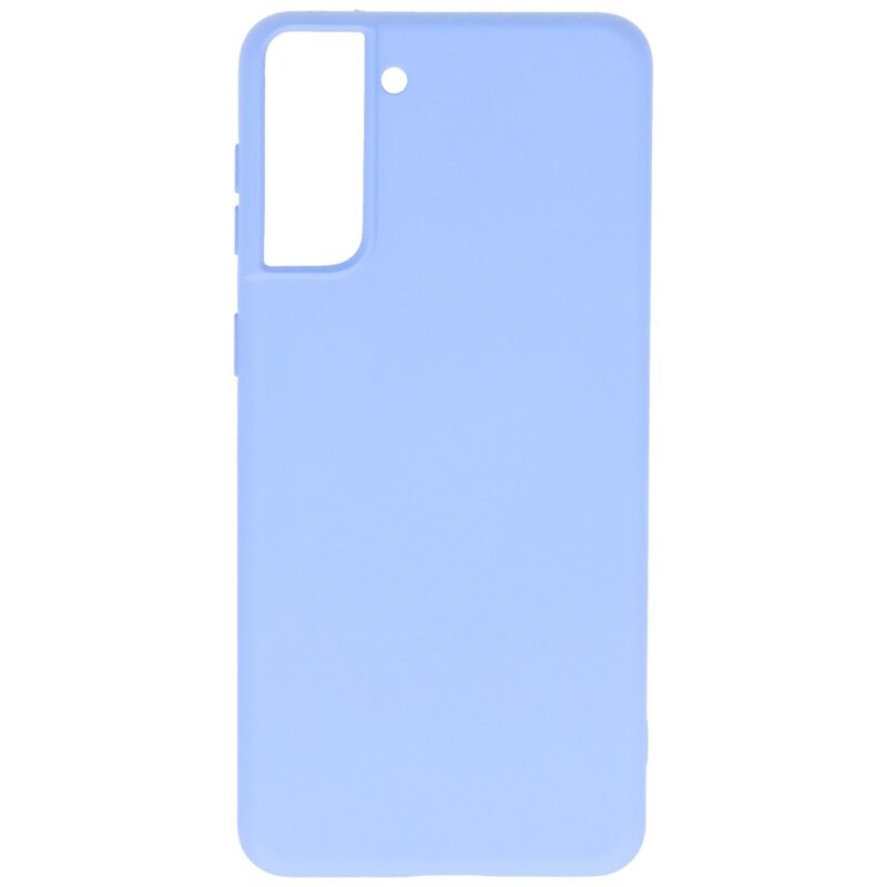 Fashion Color TPU Hoesje Samsung Galaxy S21 Plus Paars