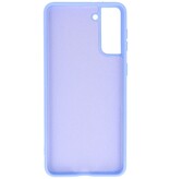Fashion Color TPU Hoesje Samsung Galaxy S21 Plus Paars