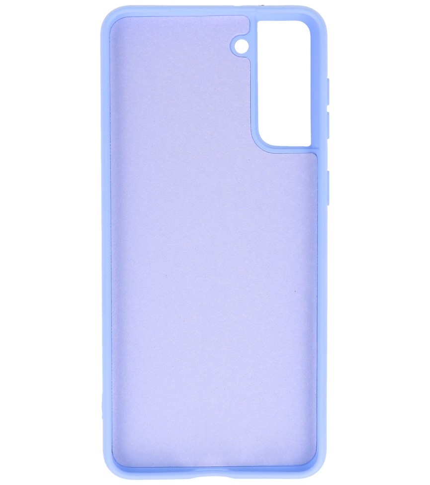 Fashion Color TPU Case Samsung Galaxy S21 Plus Purple