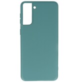 Carcasa de TPU en color de moda Samsung Galaxy S21 Plus D. Verde