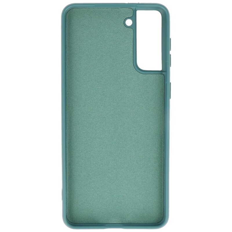 Coque en TPU Fashion Color Samsung Galaxy S21 Plus D.Green