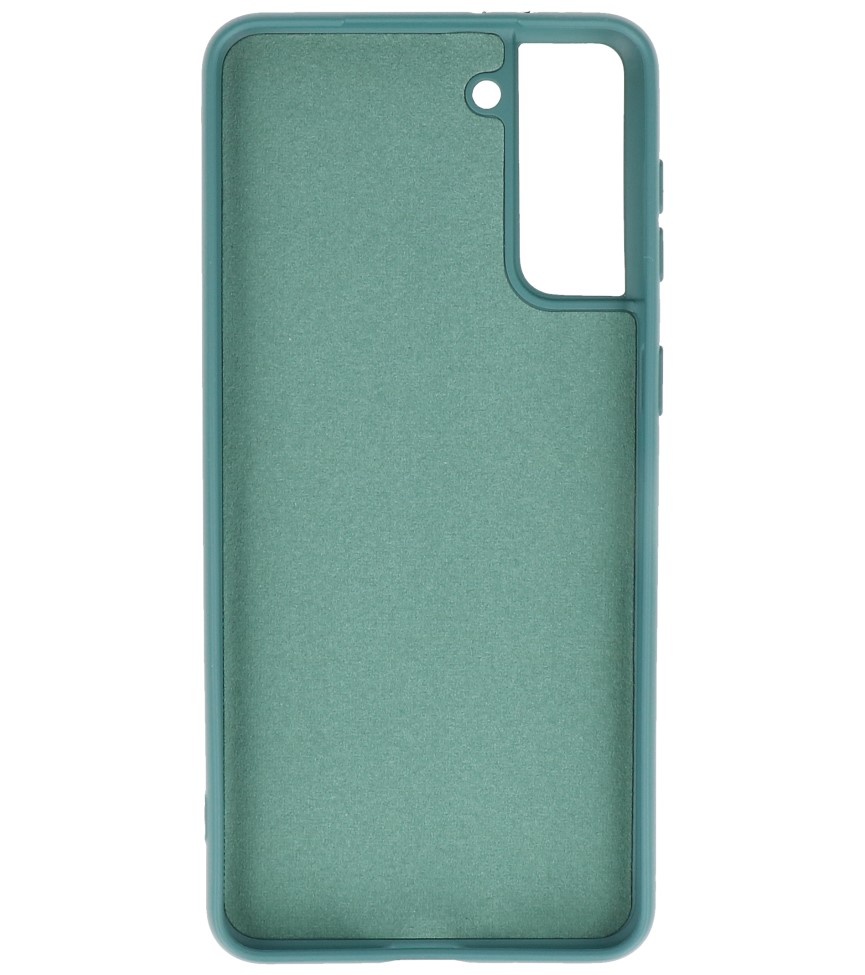 Fashion Color TPU Cover Samsung Galaxy S21 Plus D. Grøn