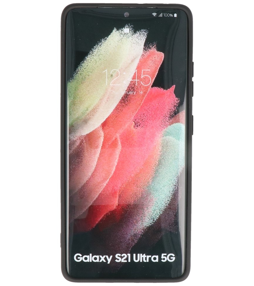 Coque en TPU Fashion Color Samsung Galaxy S21 Ultra Noire