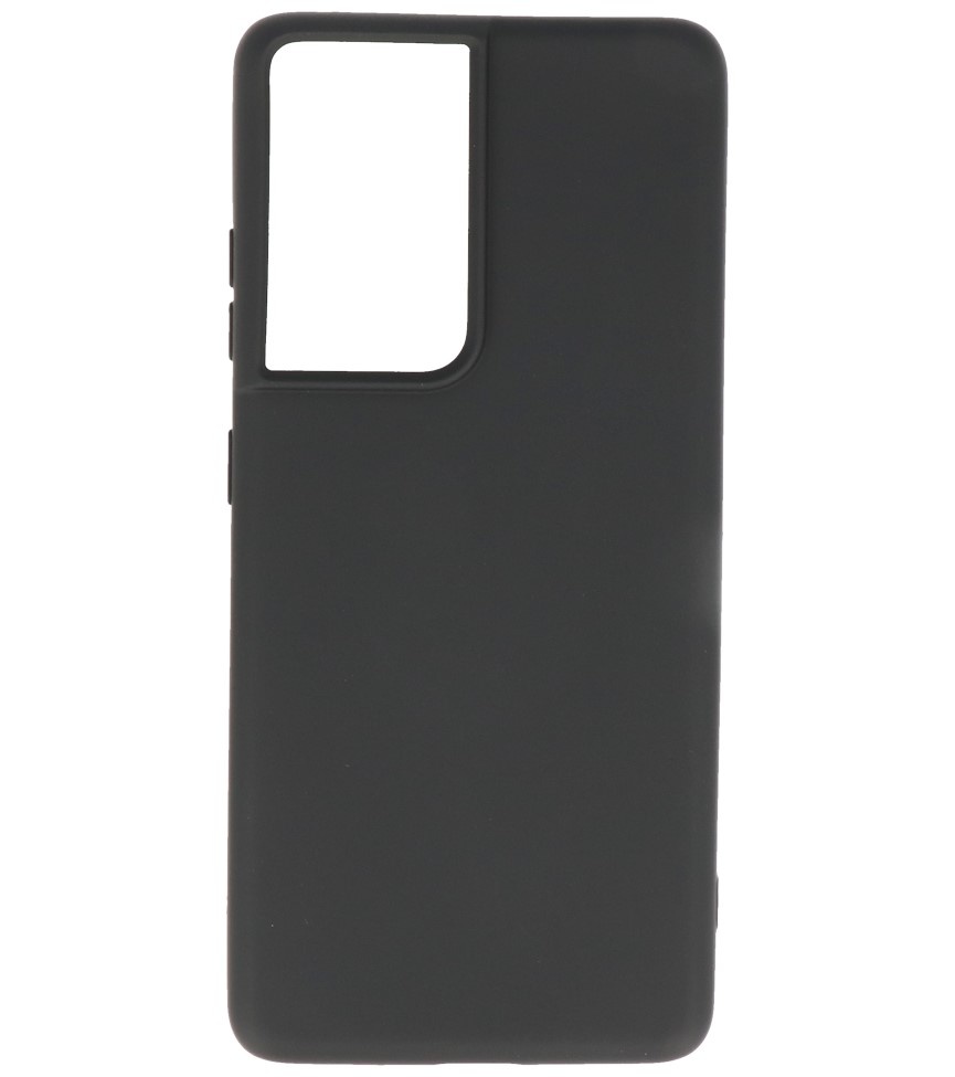 Estuche de TPU en color de moda Samsung Galaxy S21 Ultra Negro