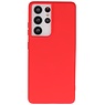 Custodia in TPU di colore moda spesso 2,0 mm per Samsung Galaxy S21 Ultra Red