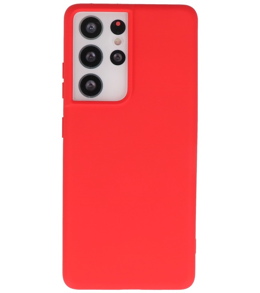 Custodia in TPU color fashion per Samsung Galaxy S21 Ultra Red