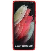 Mode Farbe TPU Fall Samsung Galaxy S21 Ultra Red