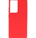 Fashion Color TPU Case Samsung Galaxy S21 Ultra Red