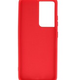 Fashion Color TPU Hoesje Samsung Galaxy S21 Ultra Rood