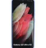 Fashion Color TPU Hoesje Samsung Galaxy S21 Ultra Paars