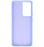 Coque en TPU Fashion Color Samsung Galaxy S21 Ultra Violet