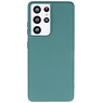 2.0mm Dikke Fashion Color TPU Hoesje Samsung Galaxy S21 Ultra Donker Groen