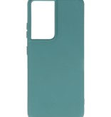 Fashion Color TPU Case Samsung Galaxy S21 Ultra D. Green