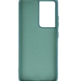 Custodia in TPU color fashion per Samsung Galaxy S21 Ultra D. Green