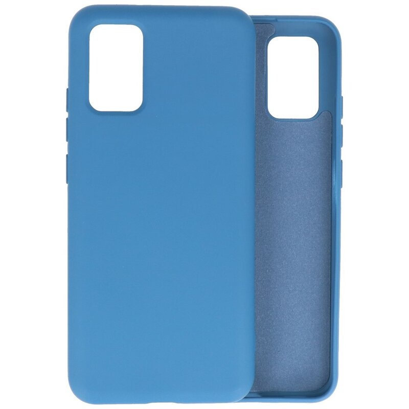 Carcasa de TPU en color de moda para Samsung Galaxy A02s Azul marino