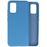 Carcasa de TPU de color de moda de 2.0 mm de espesor para Samsung Galaxy A02s Azul marino