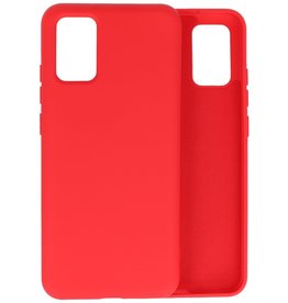 Custodia in TPU di colore moda spesso 2,0 mm per Samsung Galaxy A02s rossa