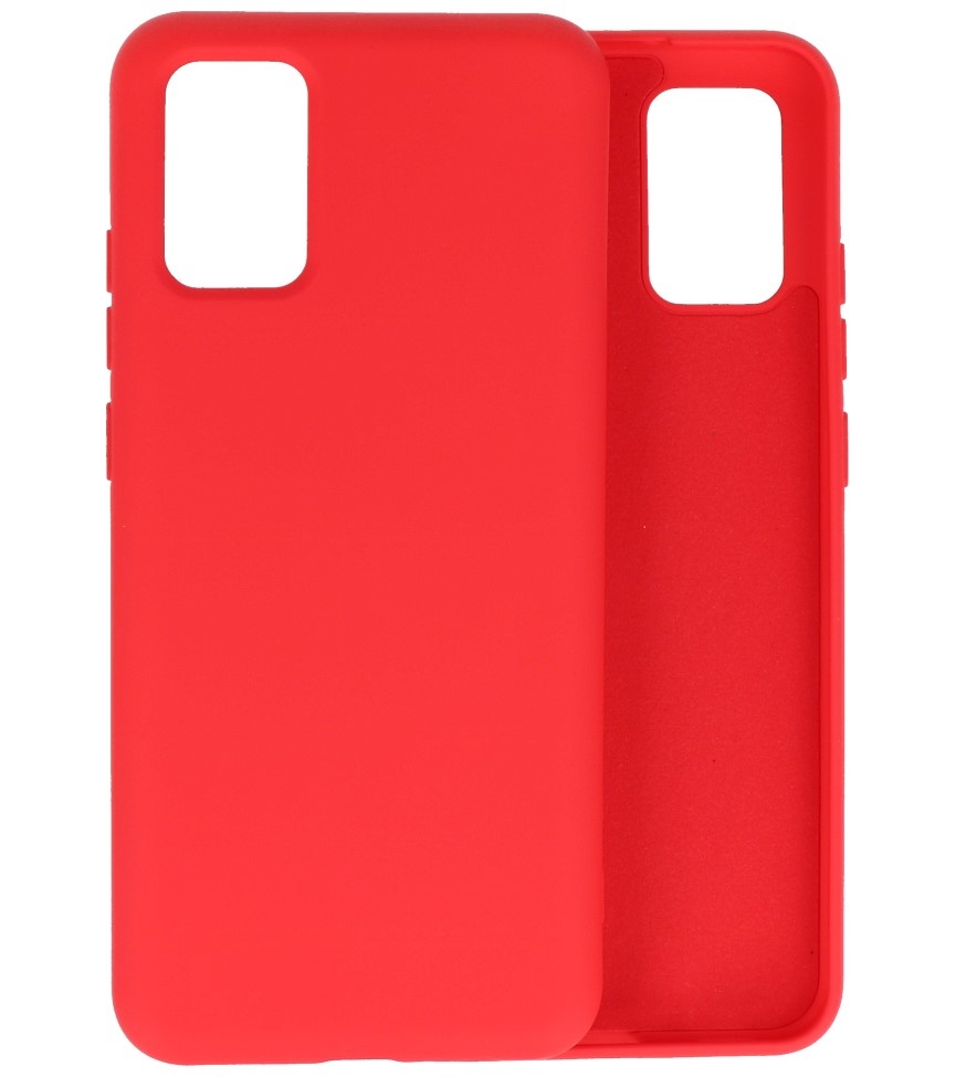 Fashion Color TPU Cover Samsung Galaxy A02s Rød