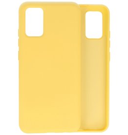 Carcasa De TPU De Color De Moda Gruesa De 2.0mm Para Samsung Galaxy A02s Amarillo