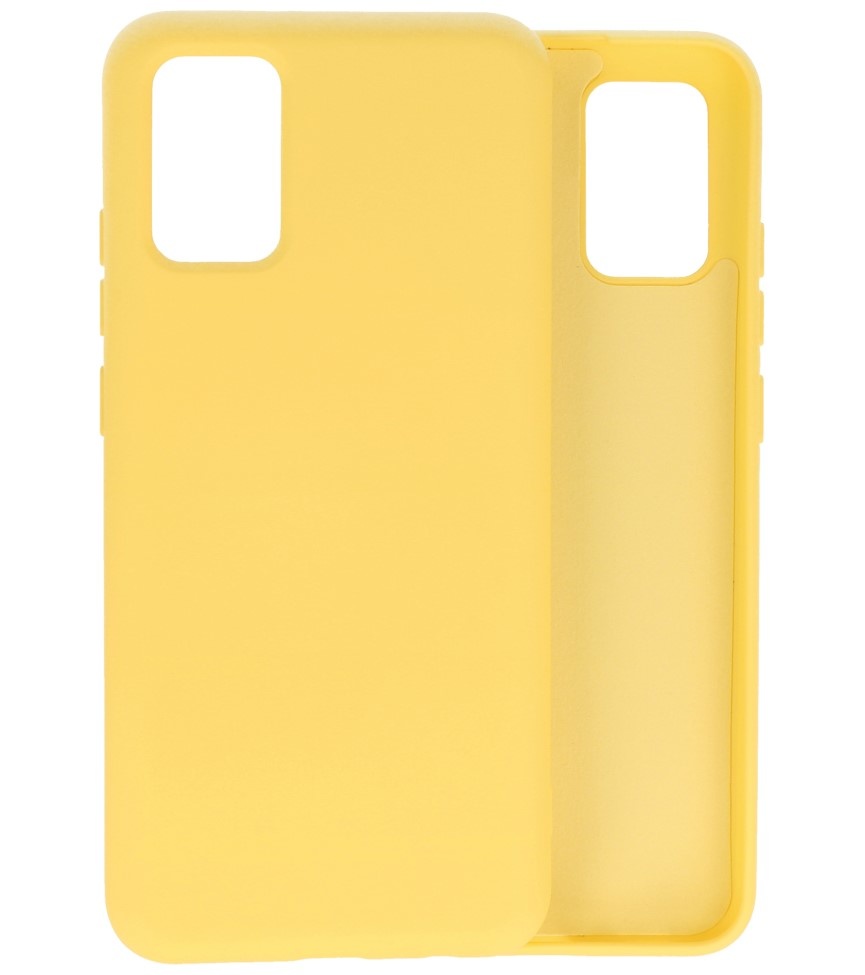 Fashion Color TPU Case Samsung Galaxy A02s Yellow