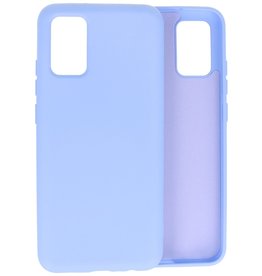 Carcasa De TPU De Color De Moda Gruesa De 2.0mm Para Samsung Galaxy A02s Púrpura