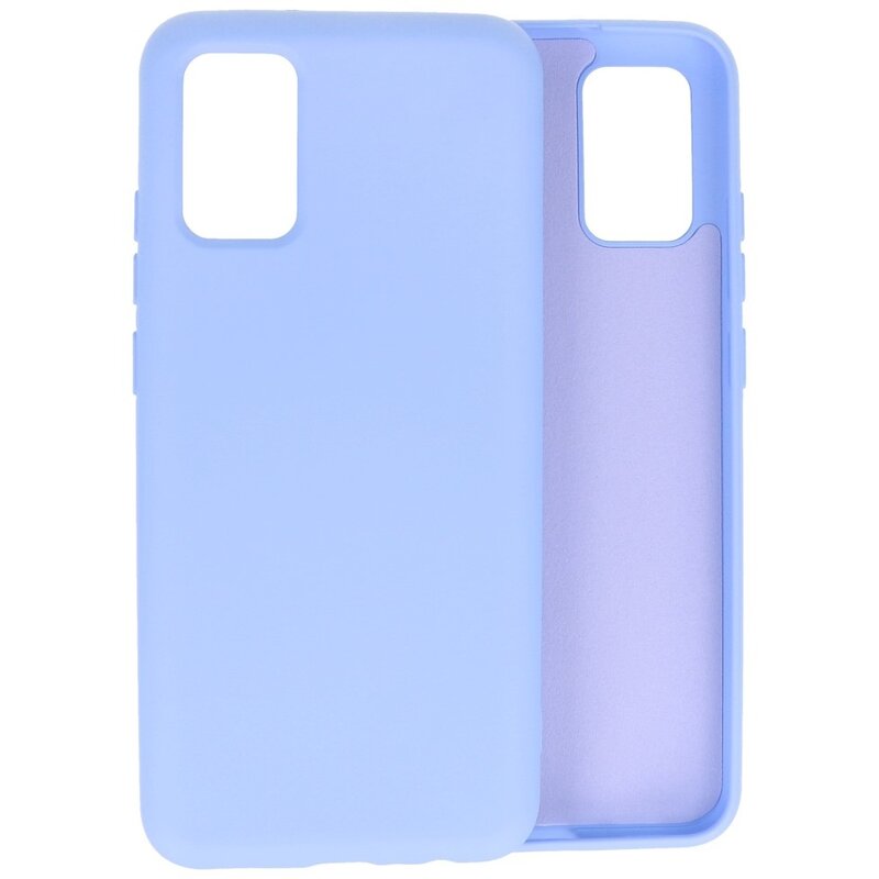 Mode farve TPU taske Samsung Galaxy A02s Lilla