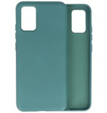 Mode Farbe TPU Fall Samsung Galaxy A02s Dunkelgrün