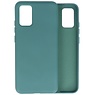 Coque Samsung Galaxy A02s en TPU Couleur Mode Épais 2.0mm Vert Foncé