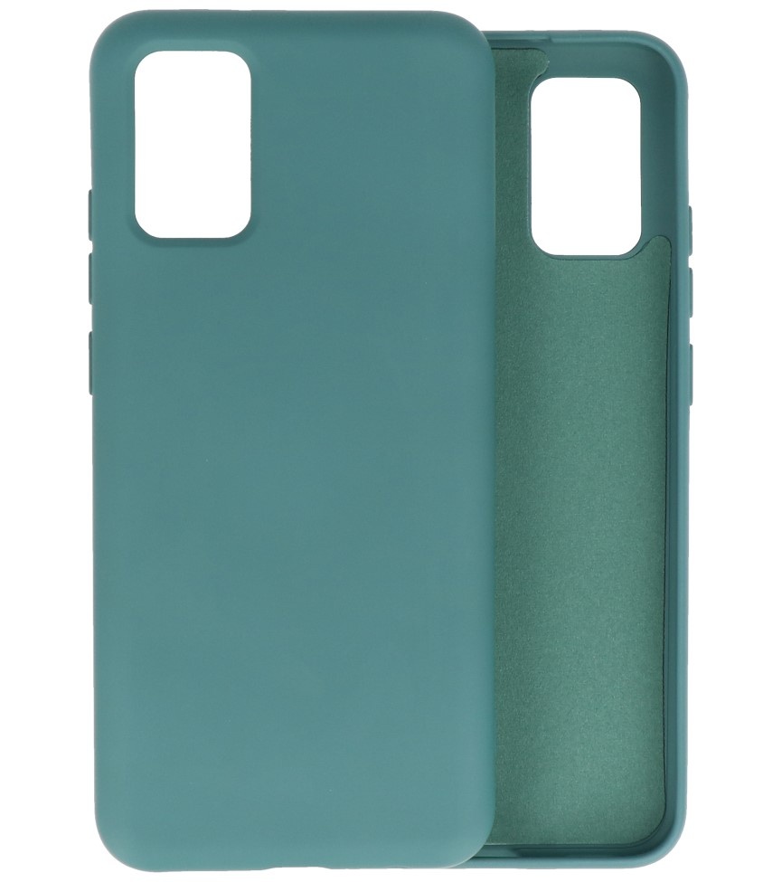 Fashion Color TPU Case Samsung Galaxy A02s Dark Green