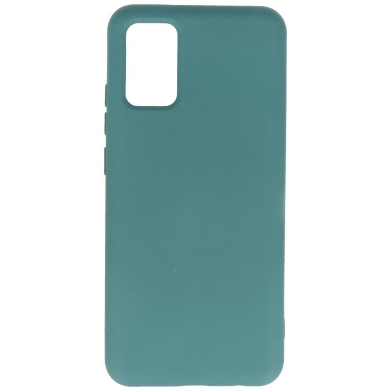 Estuche de TPU en color de moda Samsung Galaxy A02s Verde oscuro