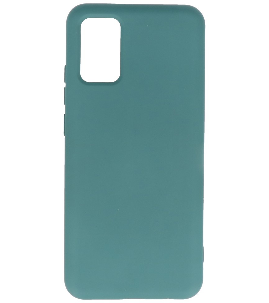 Estuche de TPU en color de moda Samsung Galaxy A02s Verde oscuro