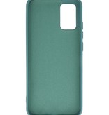 Custodia in TPU color fashion per Samsung Galaxy A02s verde scuro