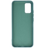 Estuche de TPU en color de moda Samsung Galaxy A02s Verde oscuro