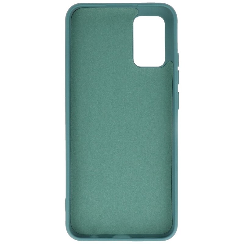 Estuche de TPU en color de moda Samsung Galaxy A02s Verde oscuro