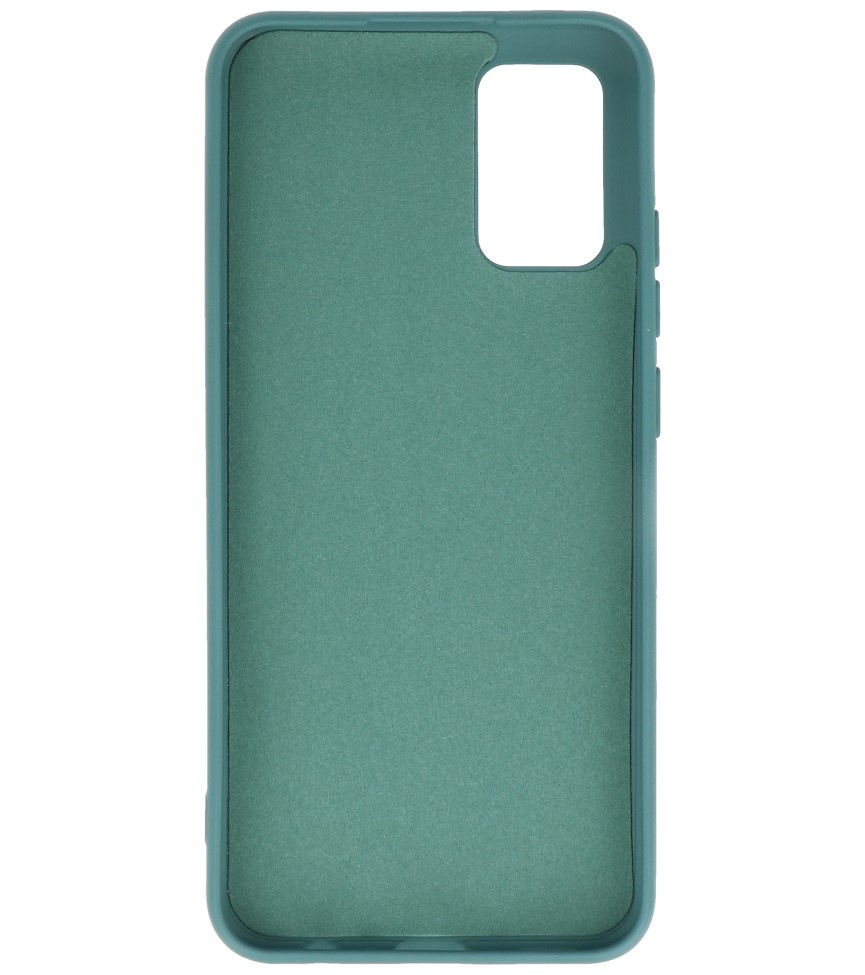 Coque en TPU Fashion Color Samsung Galaxy A02s Vert Foncé