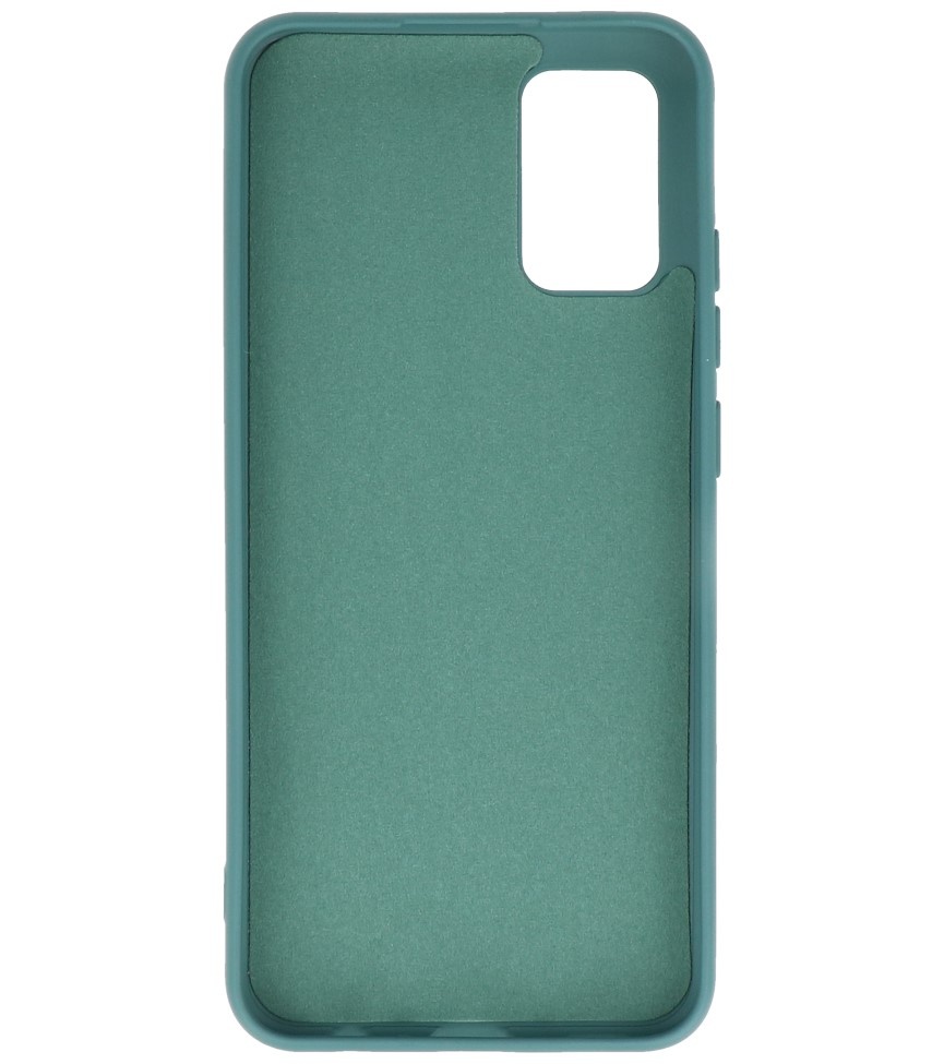 Mode Farbe TPU Fall Samsung Galaxy A02s Dunkelgrün