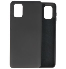 Carcasa de TPU de color de moda de 2,0 mm de grosor para Samsung Galaxy M51, negro