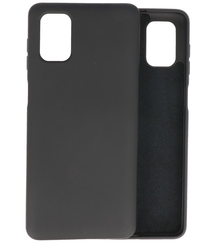 Estuche de TPU en color de moda Samsung Galaxy M51 Negro