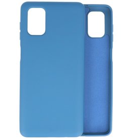 Carcasa de TPU de color de moda de 2.0 mm de espesor para Samsung Galaxy M51 Azul
